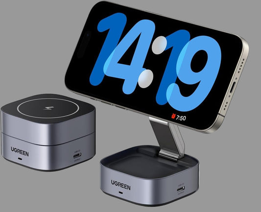 Oh!Teq® | UGREEN Qi2 Magnetic Foldable Charging Station 2-in-1 Oh!Teq