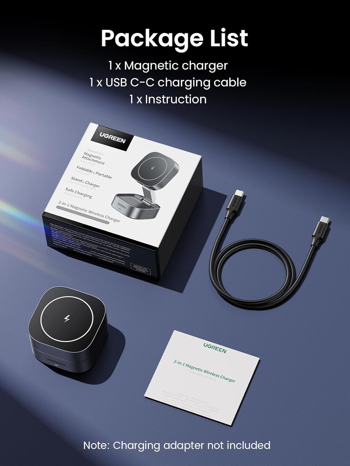 Oh!Teq® | UGREEN Qi2 Magnetic Foldable Charging Station 2-in-1 Oh!Teq