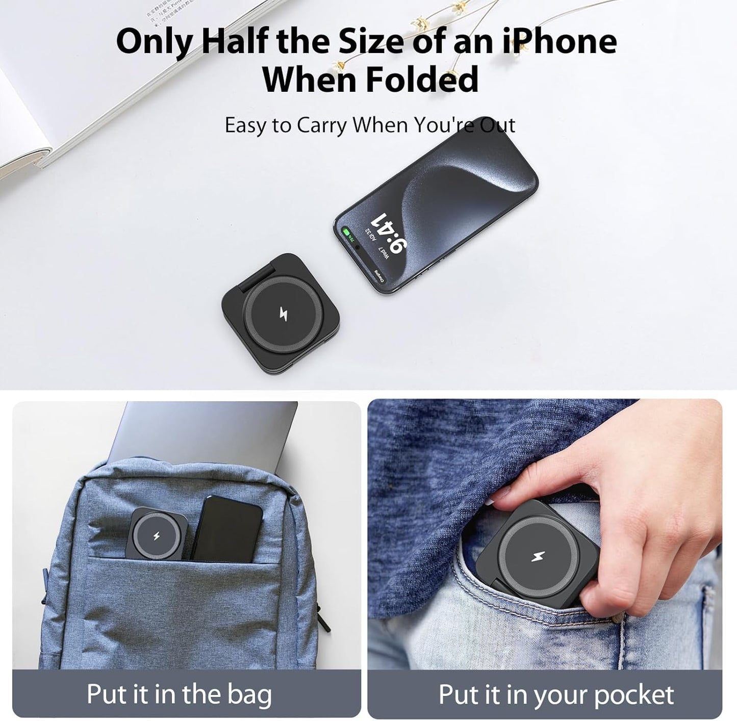 Oh!Teq® | Foldable 3 in 1 Travel Charging Station Oh!Teq