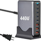 Oh!Teq® | 440W GaN-3 8-Port USB-C Charger Oh!Teq