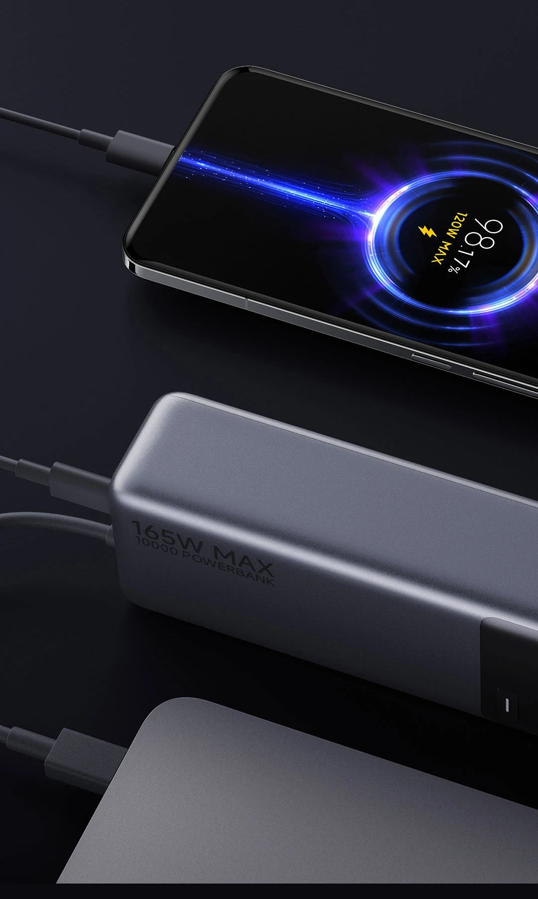 Oh!Teq® | Xiaomi Power Bank with Built-in Cable 10000mAh 165W Oh!Teq