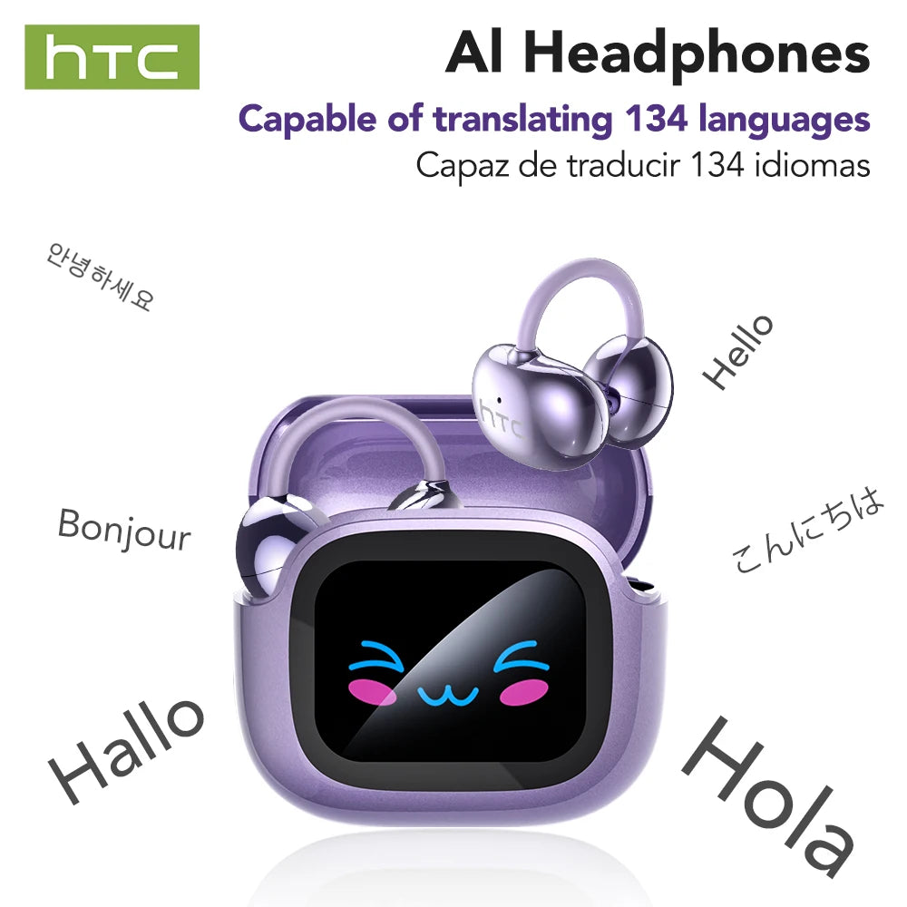 Oh!Teq® | HTC NE32 AI Translator Earbuds (Ear-Hook) Oh!Teq