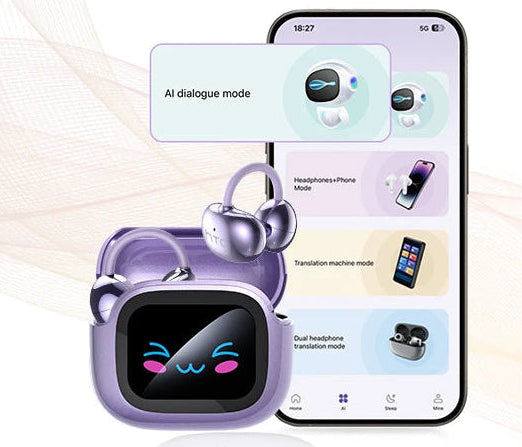 Oh!Teq® | HTC NE32 AI Translator Earbuds (Ear-Hook) Oh!Teq