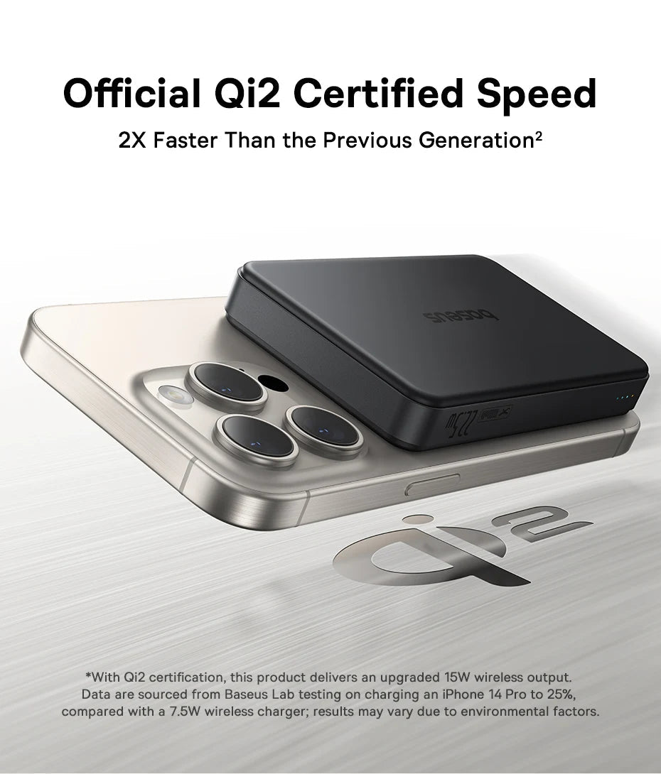 Oh!Teq® | Baseus Airpow II Qi2 Magnetic Power Bank (10,000 mAh) Oh!Teq