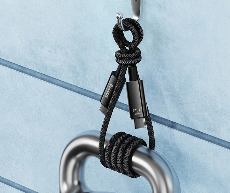 Oh!Teq® | Baseus 240W USB-C Cable (Zinc Alloy + Nylon Braid) Oh!Teq