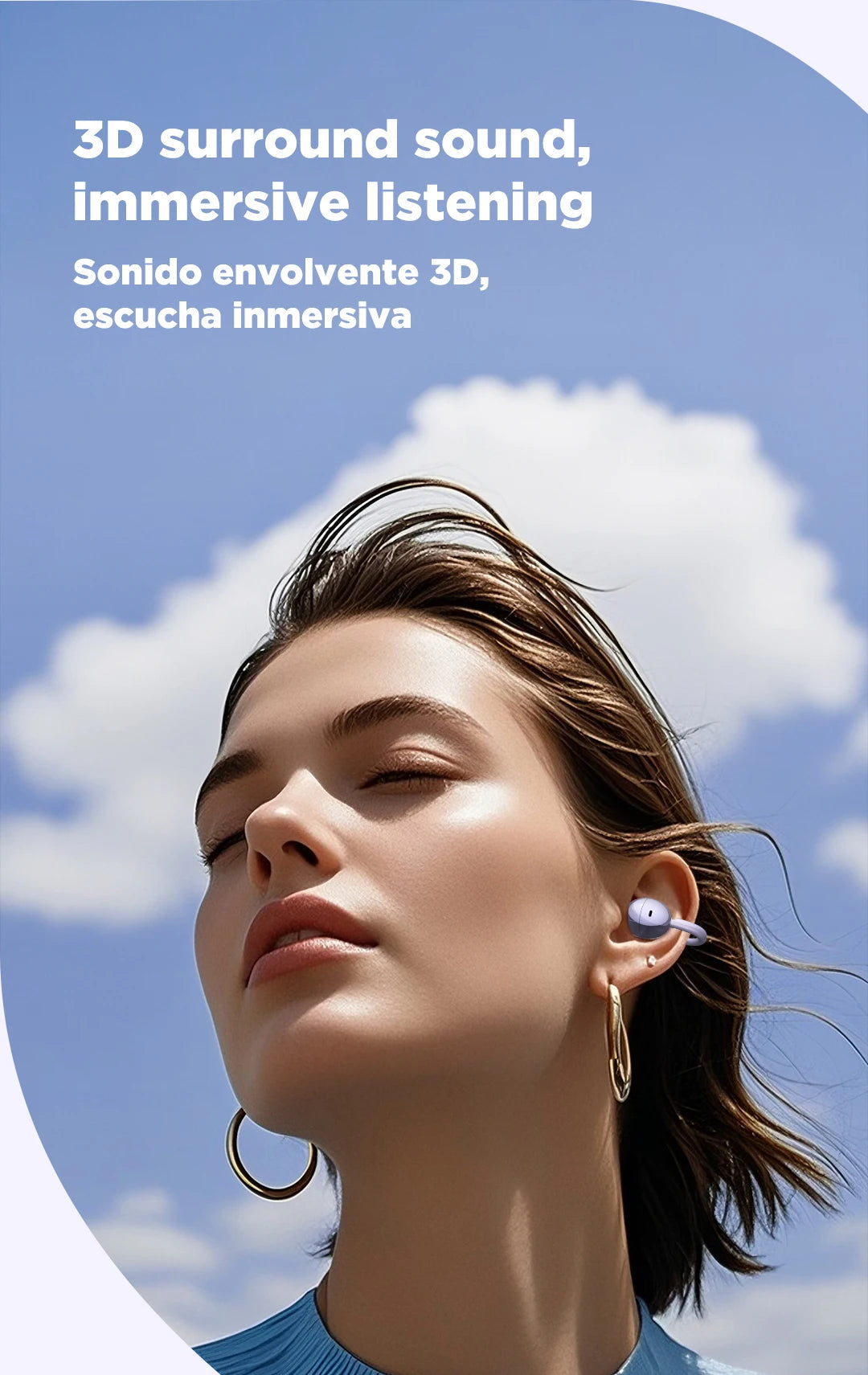 Oh!Teq® | HTC NE32 AI Translator Earbuds (Ear-Hook) Oh!Teq