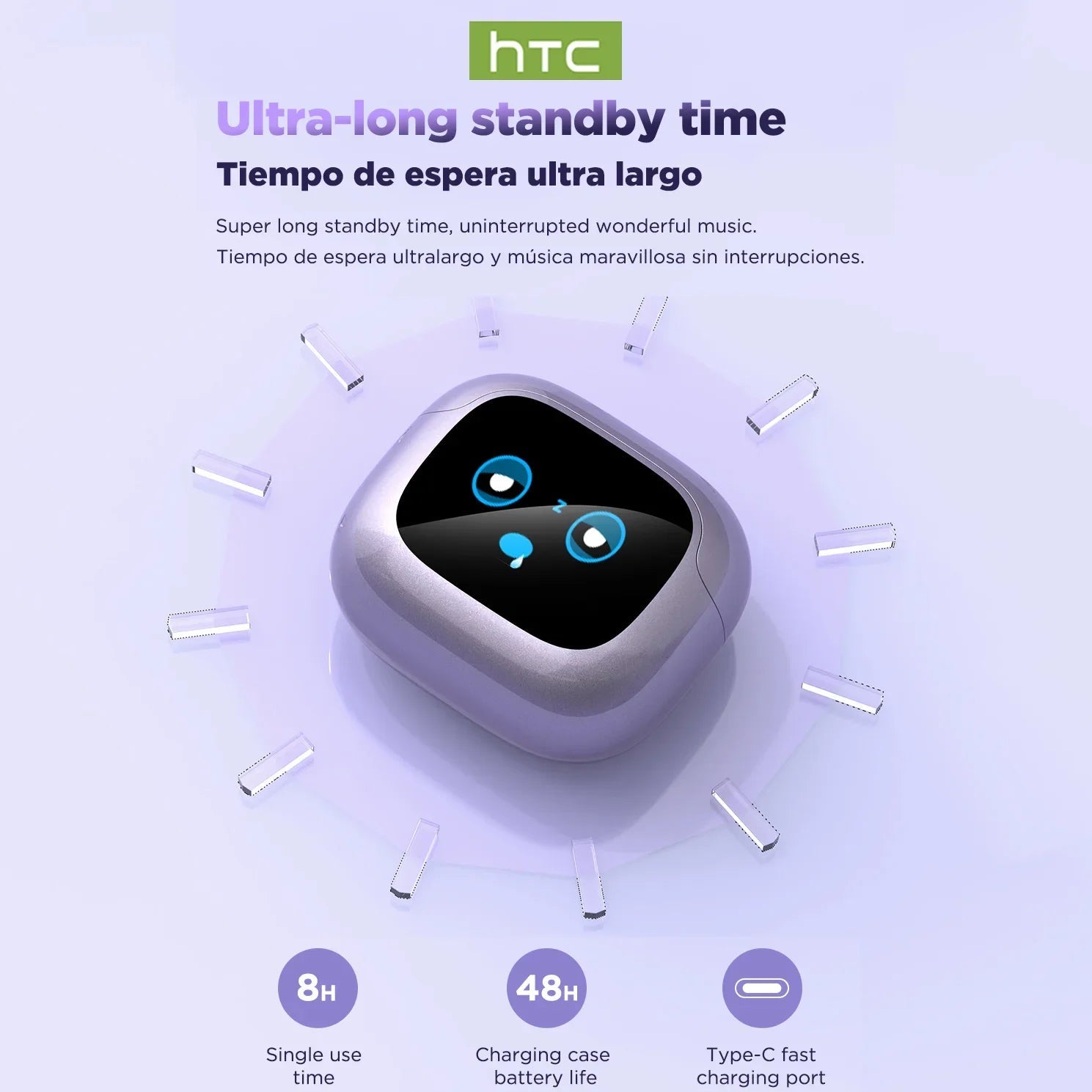 Oh!Teq® | HTC NE32 AI Translator Earbuds (Ear-Hook) Oh!Teq