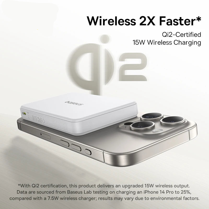 Oh!Teq® | Baseus Airpow II Qi2 Magnetic Power Bank (10,000 mAh) Oh!Teq