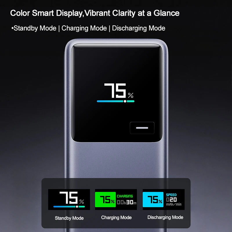 Oh!Teq® | Xiaomi Power Bank with Built-in Cable 10000mAh 165W Oh!Teq