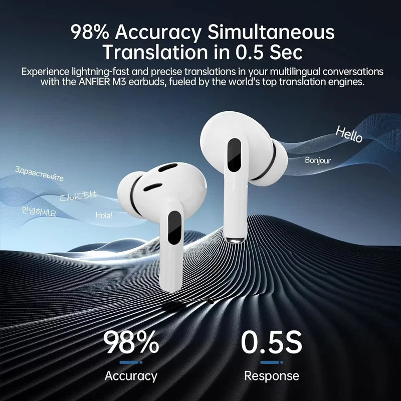 Oh!Teq® | AI Translator Earbuds with Touchscreen Case Oh!Teq