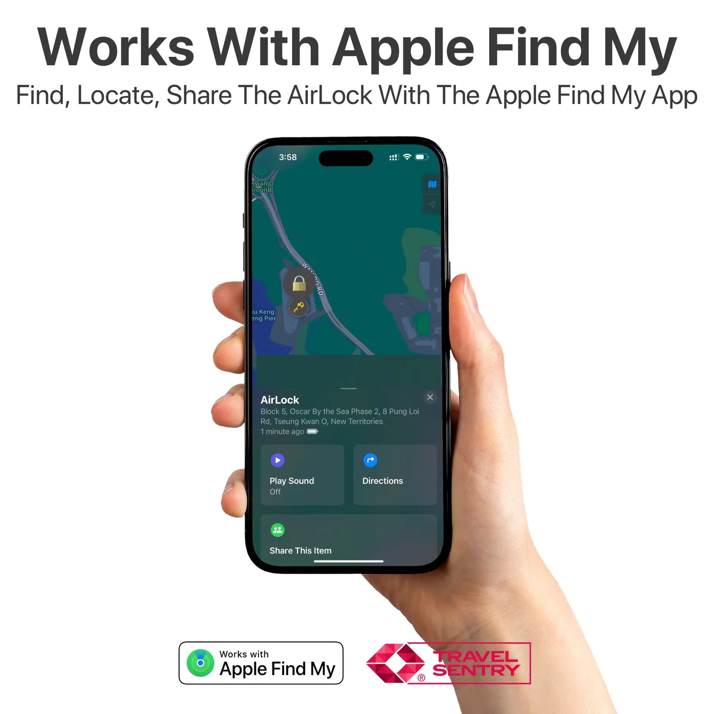 Oh!Teq® | AirLock - Smart Anti-Loss TSA Travel Lock OneAdaptr