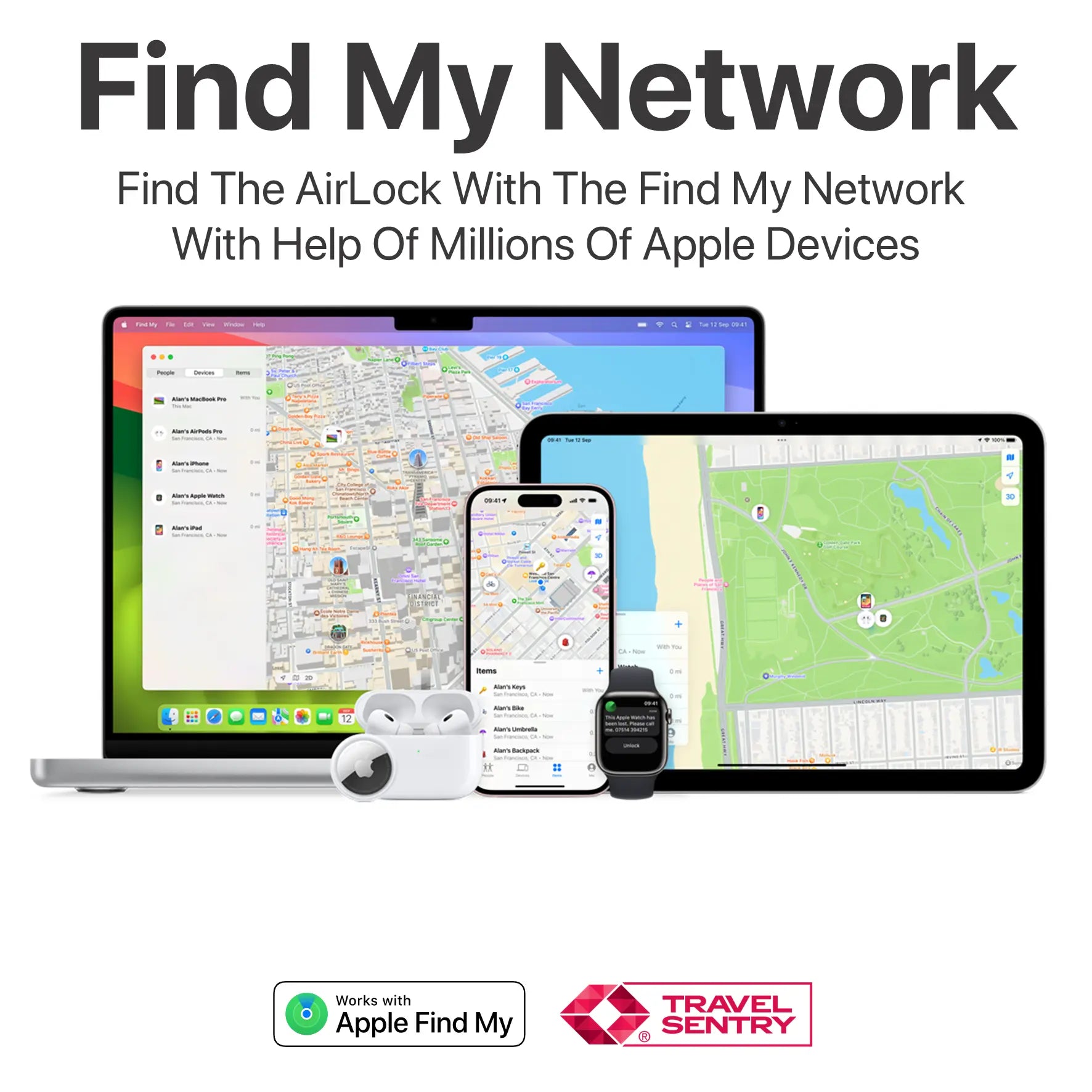 Oh!Teq® | AirLock - Smart Anti-Loss TSA Travel Lock OneAdaptr