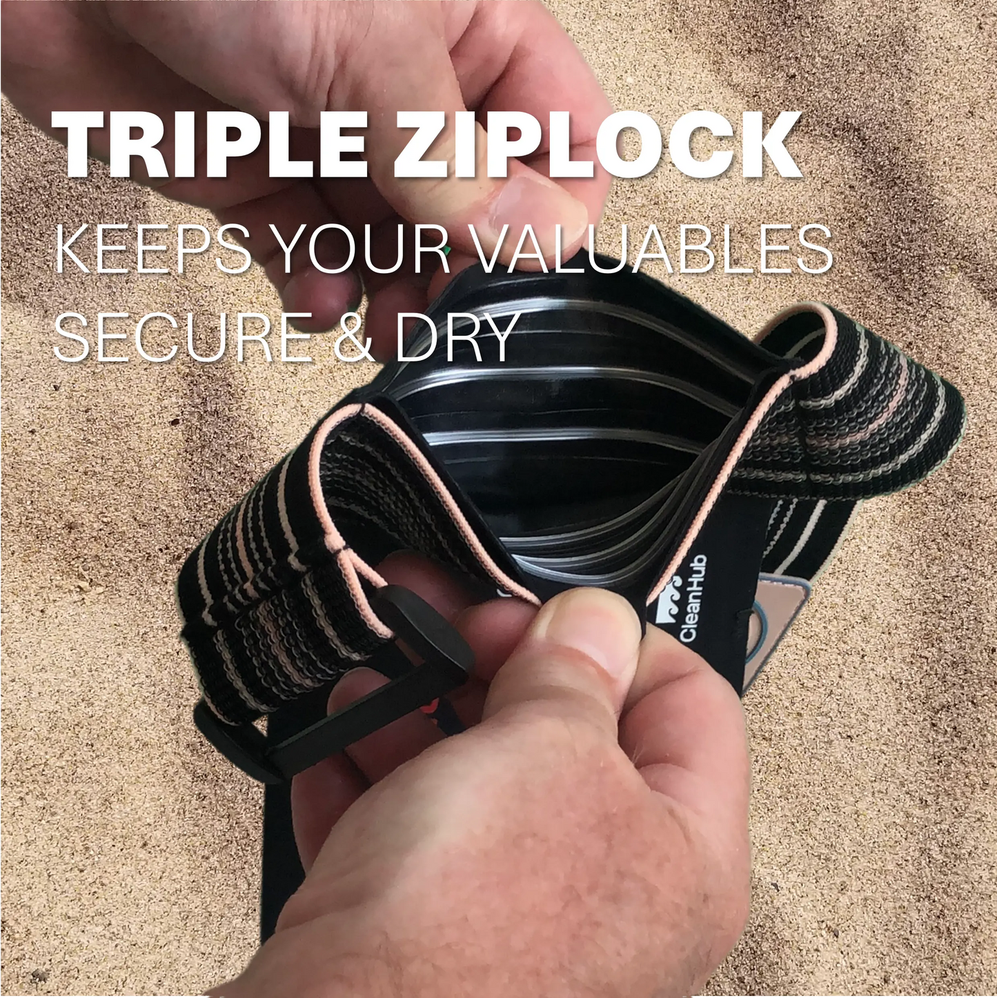 Oh!Teq® | Bon Beachie IP68 Wristband Dry Bag, 0.5 L Bon Beachie